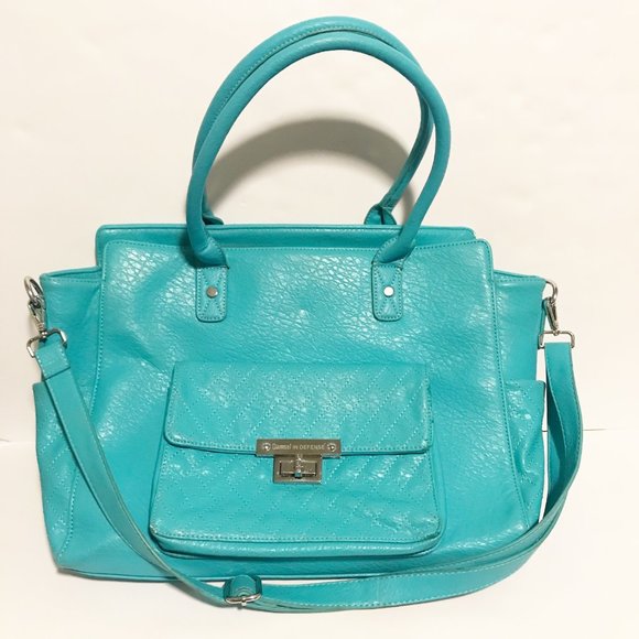 Damsel in Defense Teal Concealed Carry Purse - Picture 1 of 16